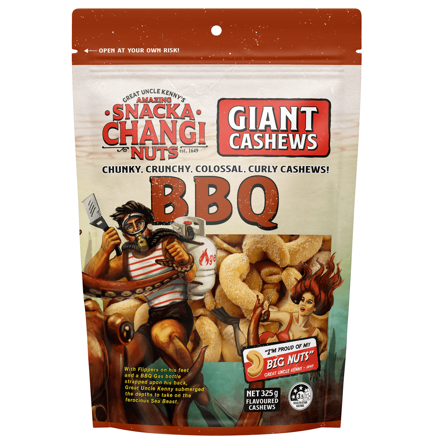 Snackachangi Cashews BBQ 3D