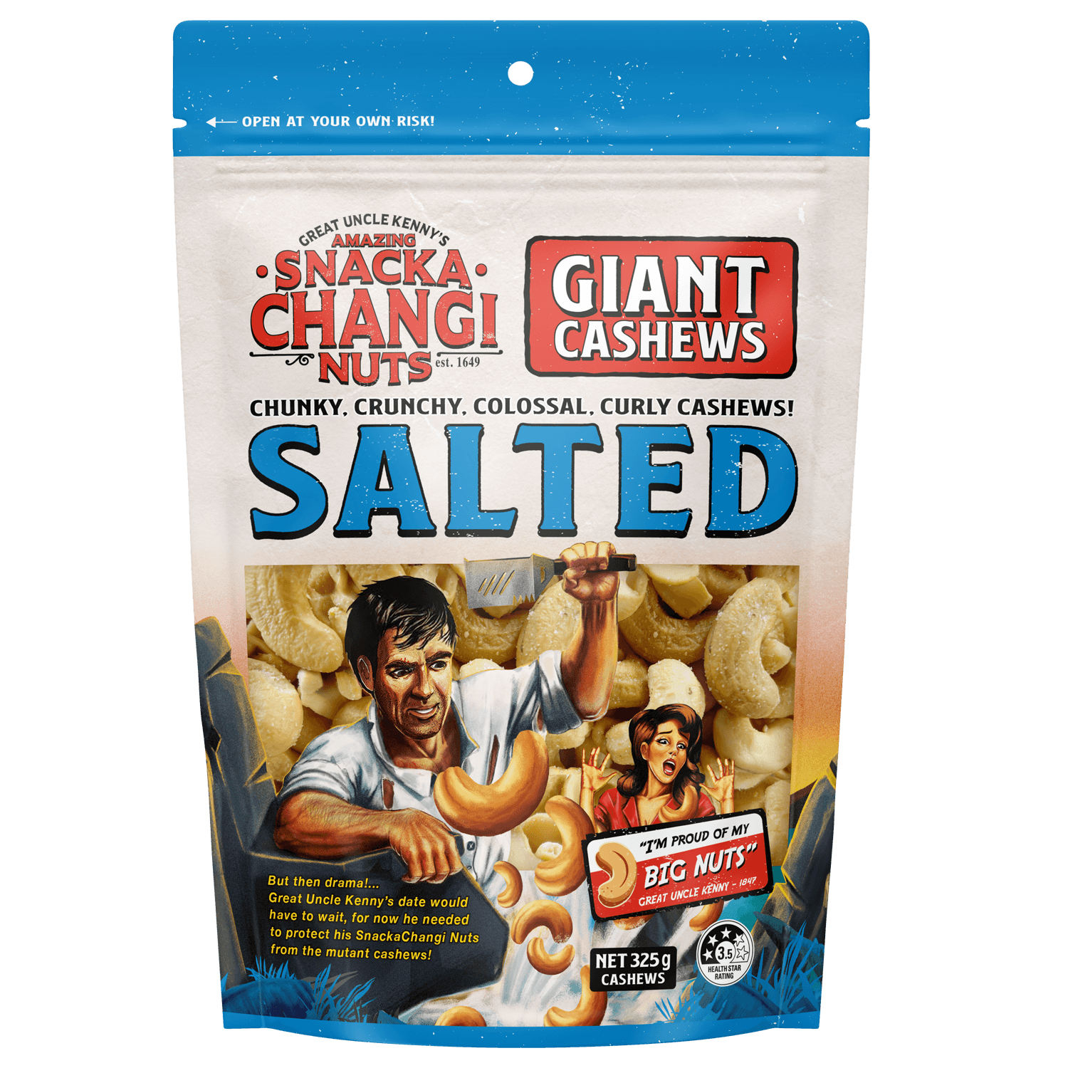Snackachangi Cashews Salted 3D