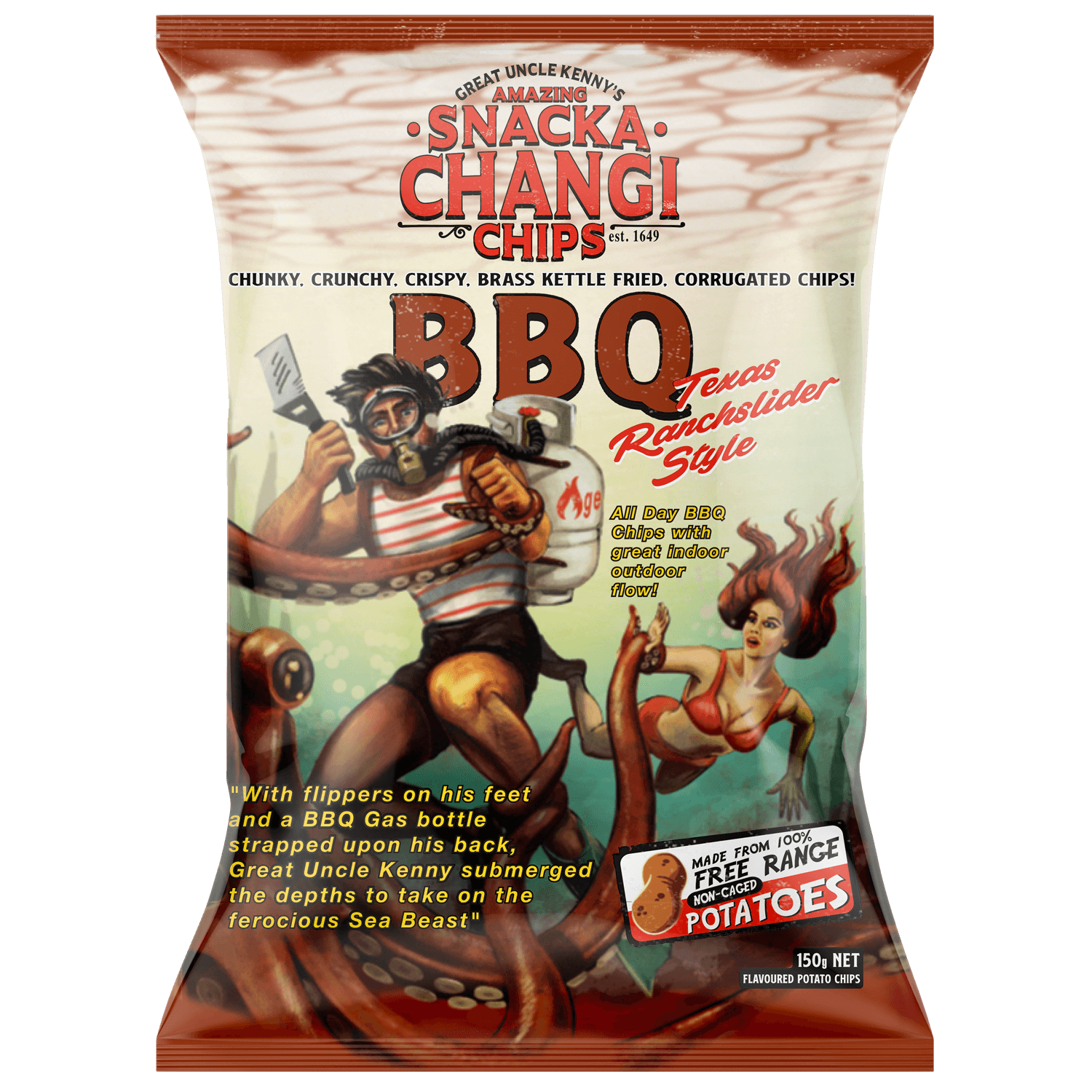 Snackachangi Chips BBQ 3D