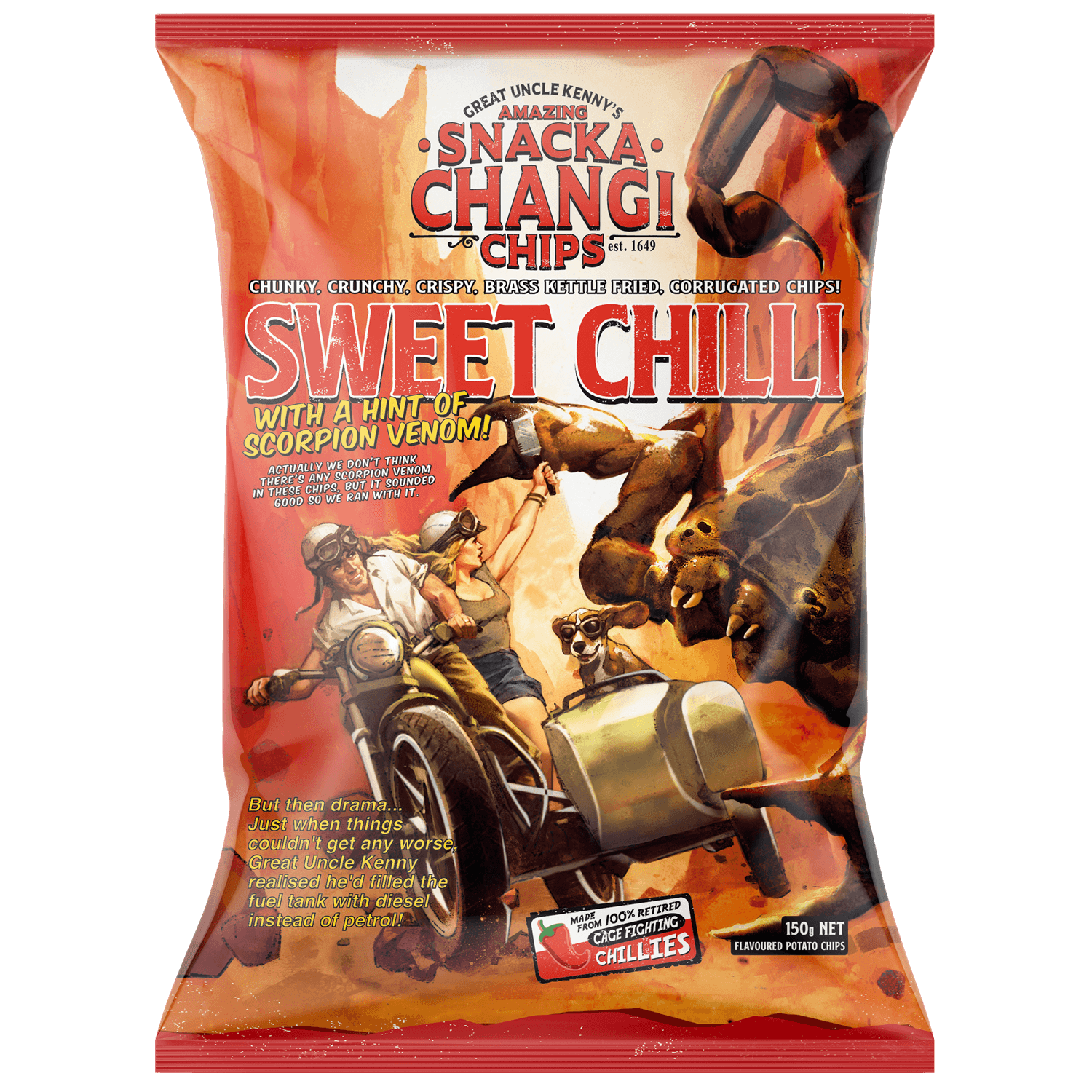 Snackachangi Chips Sweet Chilli 3D