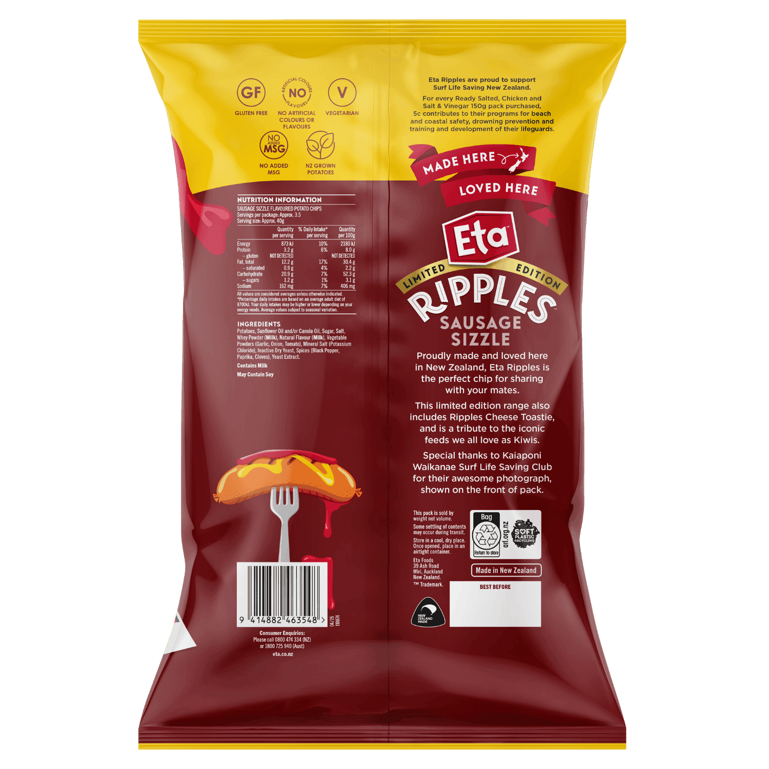 Eta Ripples Sausage Sizzle LTO BOP Render