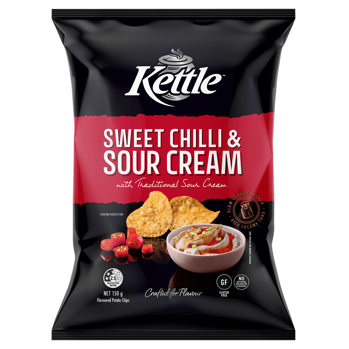 KCC Sweet Chilli Sour Cream 150g 3D FOP